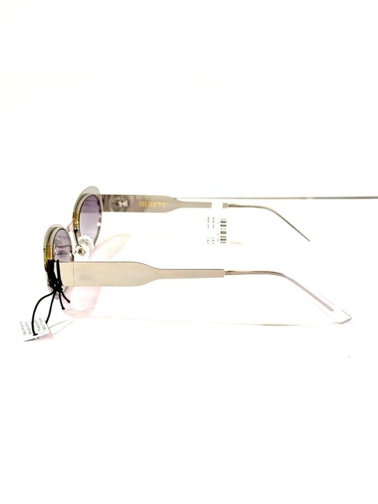 Anthropology Elite Eyewear Slim Metal Oval Sunglasses main image 8